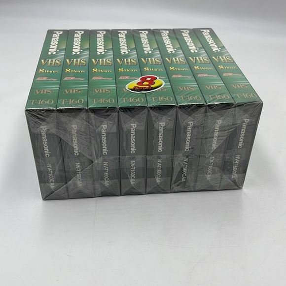 Lot of 8 Panasonic Blank VHS VCR Tapes T-120 NV-T120CAA 6 Hours VHS - Picture 5 of 5